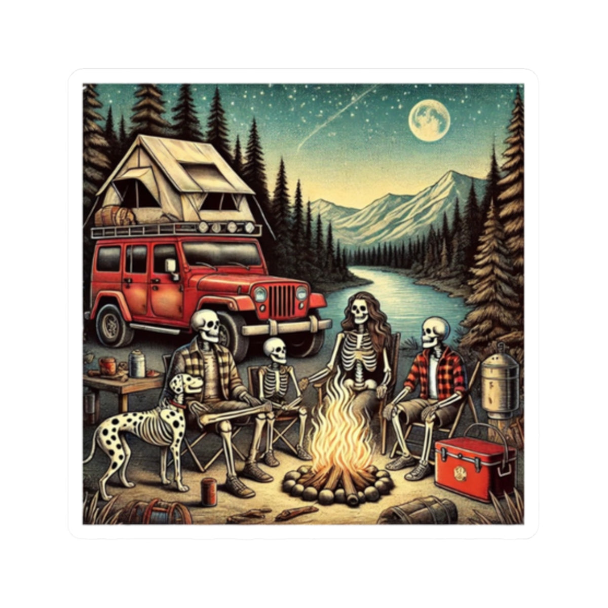 Deadwood Camp Stickers