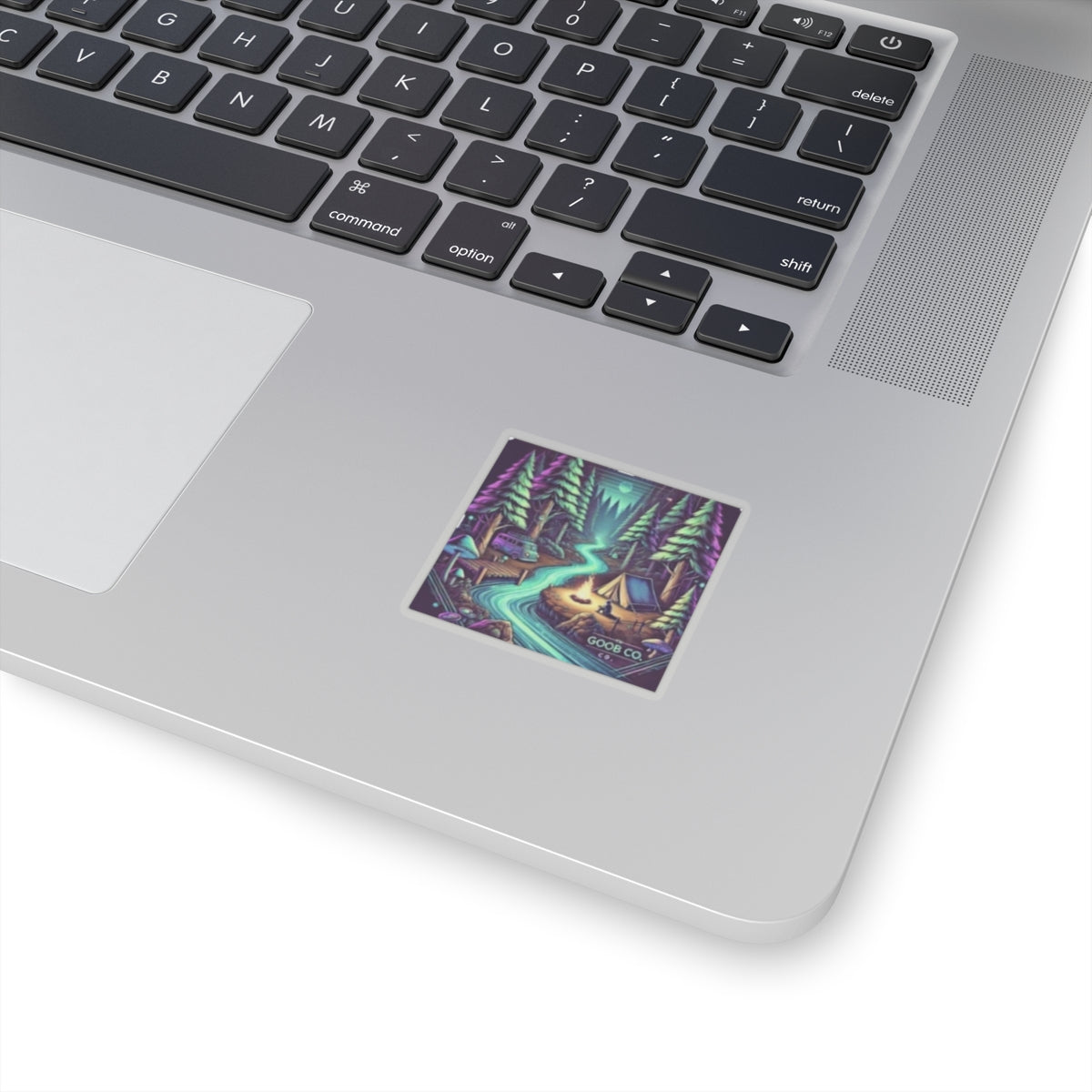 forest camping sticker