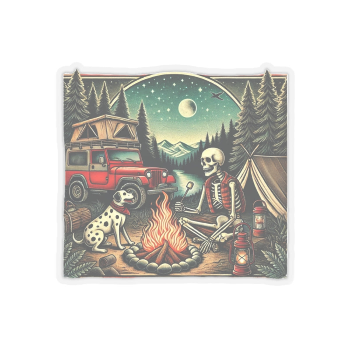 Midnight Trails Stickers