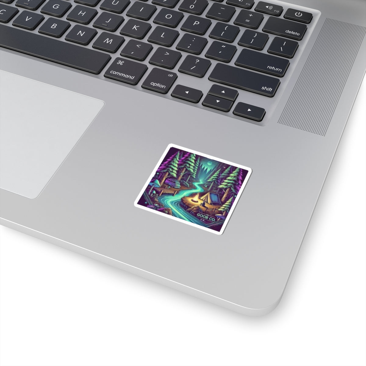 forest camping sticker