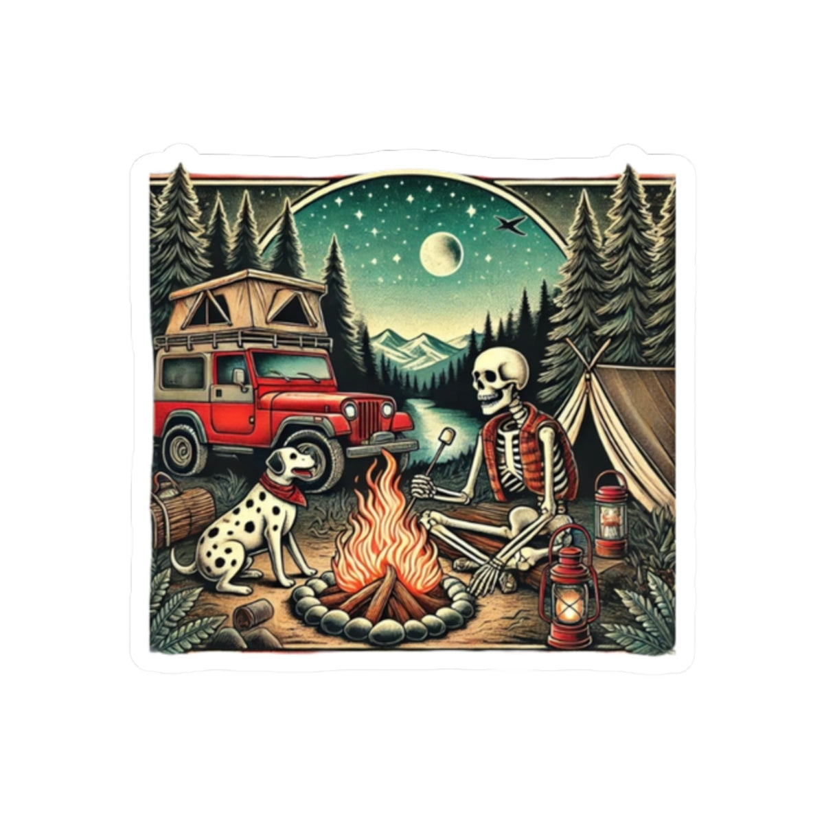 Midnight Trails Stickers