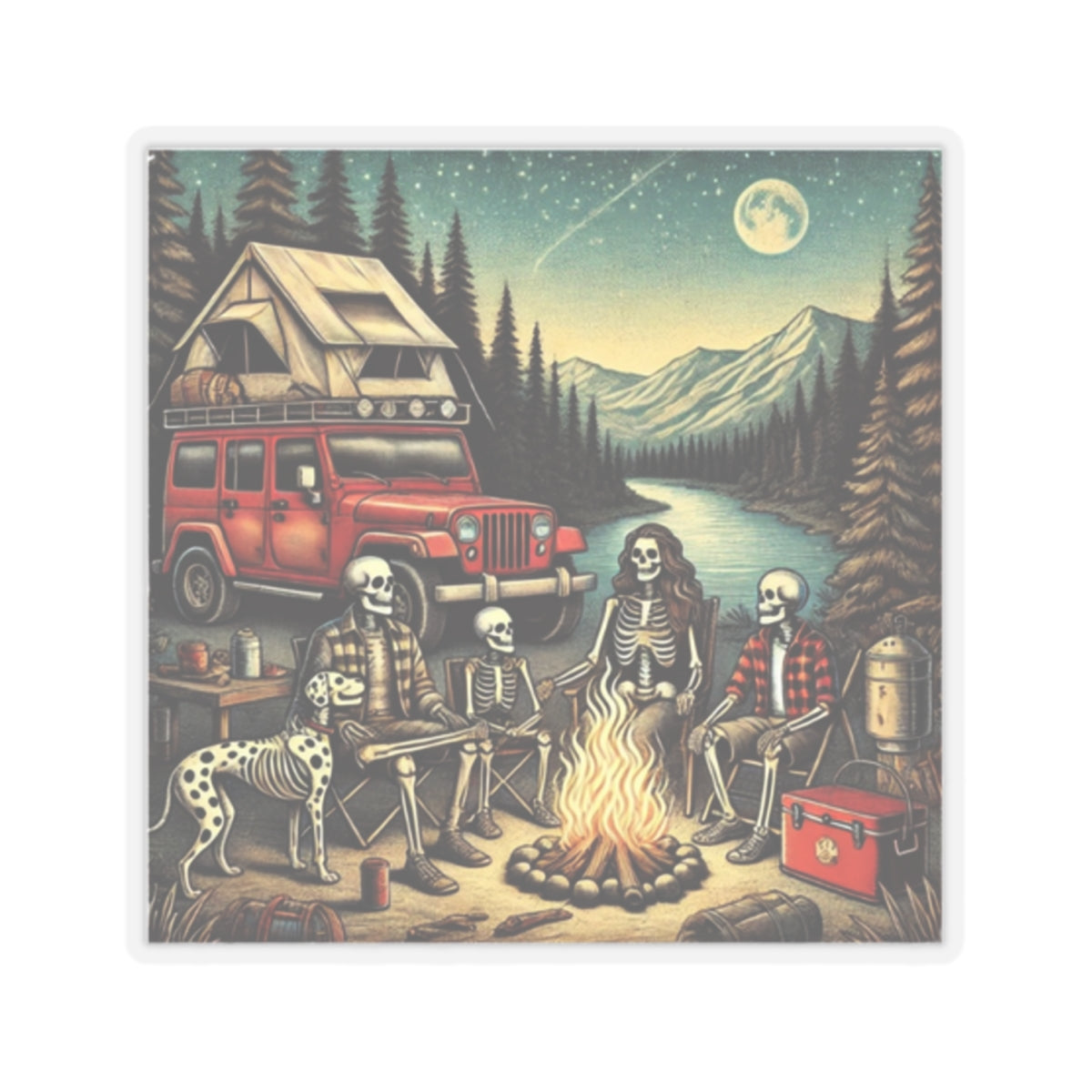 Deadwood Camp Stickers