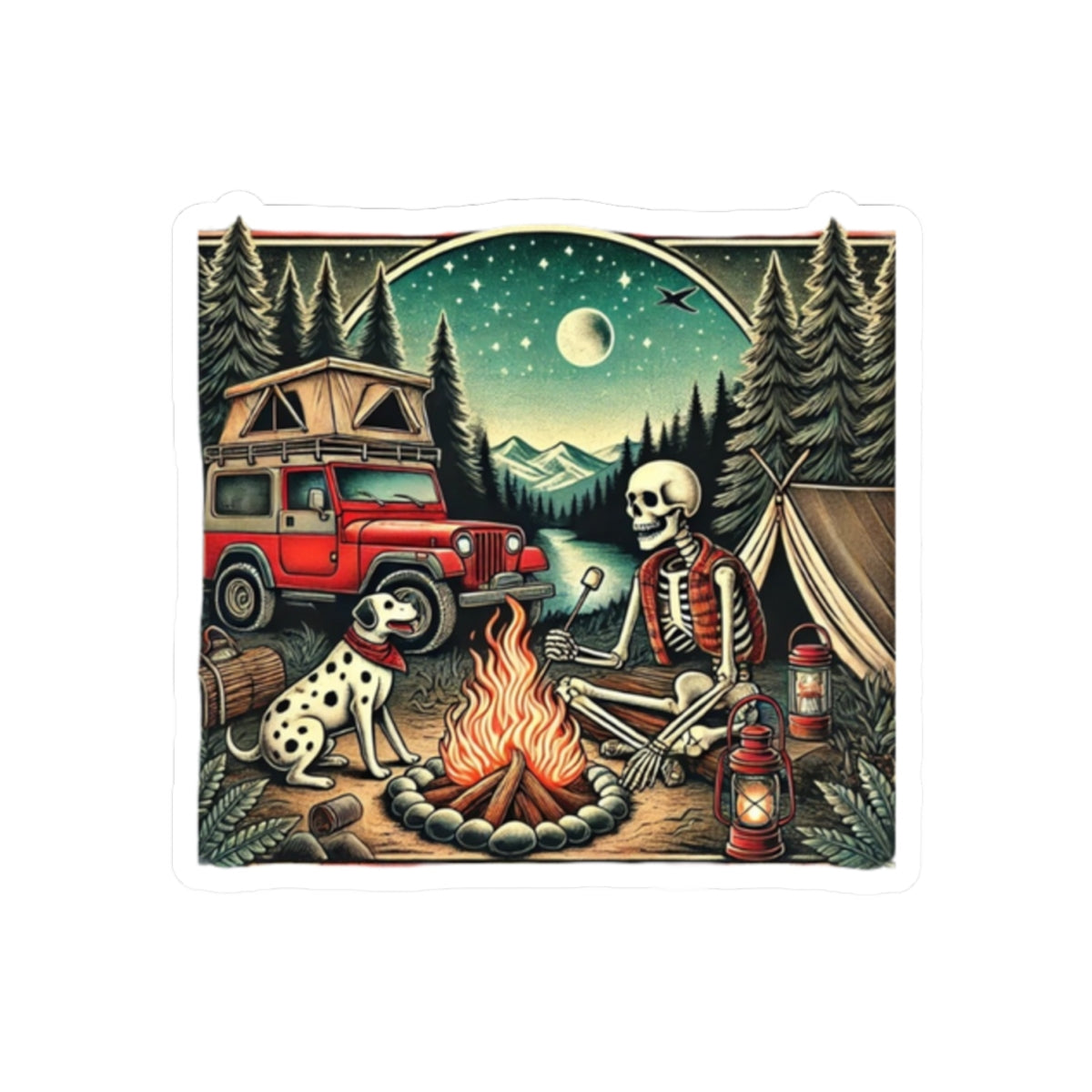 Midnight Trails Stickers