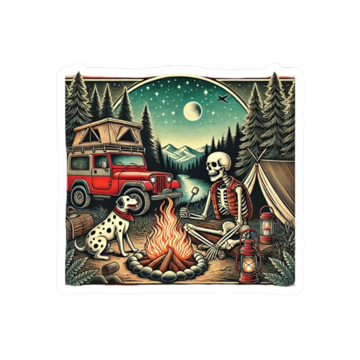 Midnight Trails Stickers