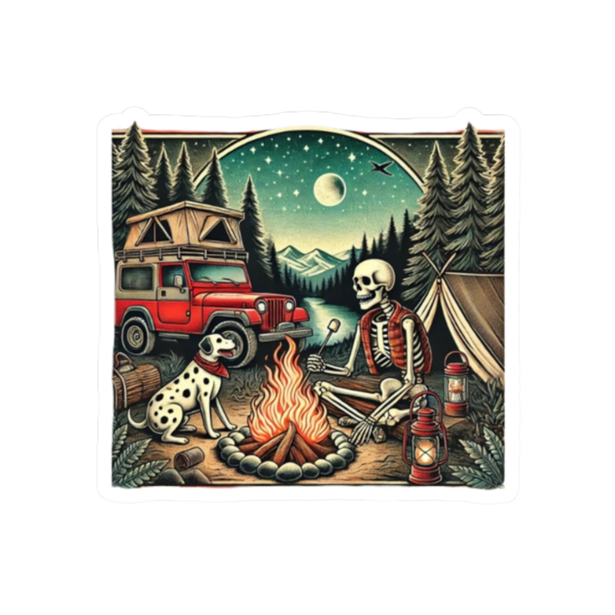 Midnight Trails Stickers